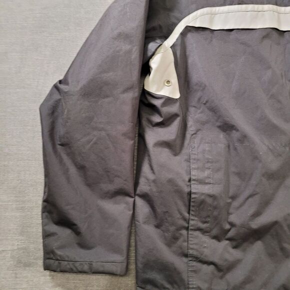 IZOD PerformX Mens Size LARGE Full Zip Long Sleeve Weatherproof Jacket Black - Picture 6 of 11